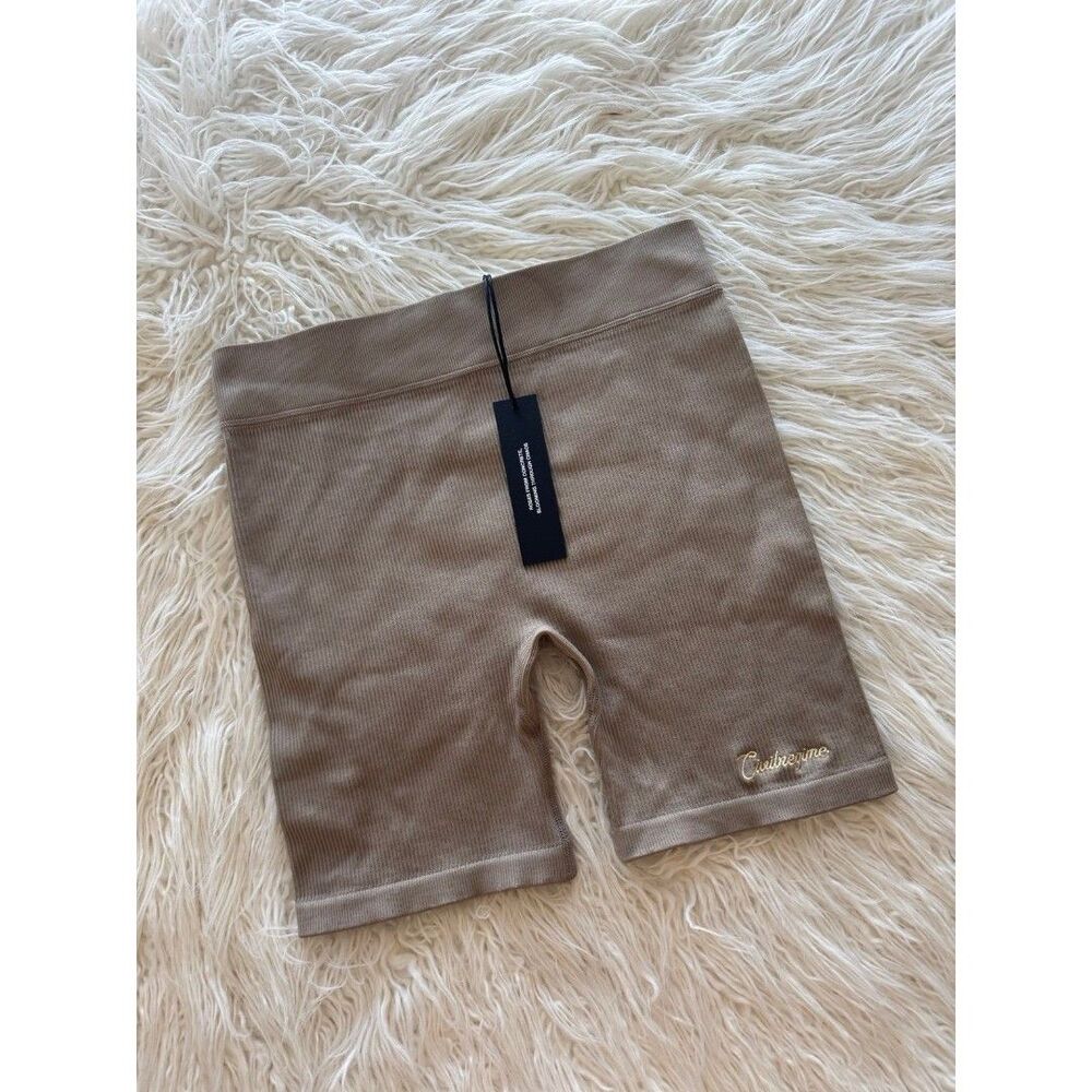 Civil Regime x No Tomorrow Ribbed Biker Shorts Size XL - Picture 3 of 8